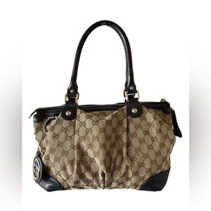 Gucci GG Canvas Sukey Tote/Shoulder Bag